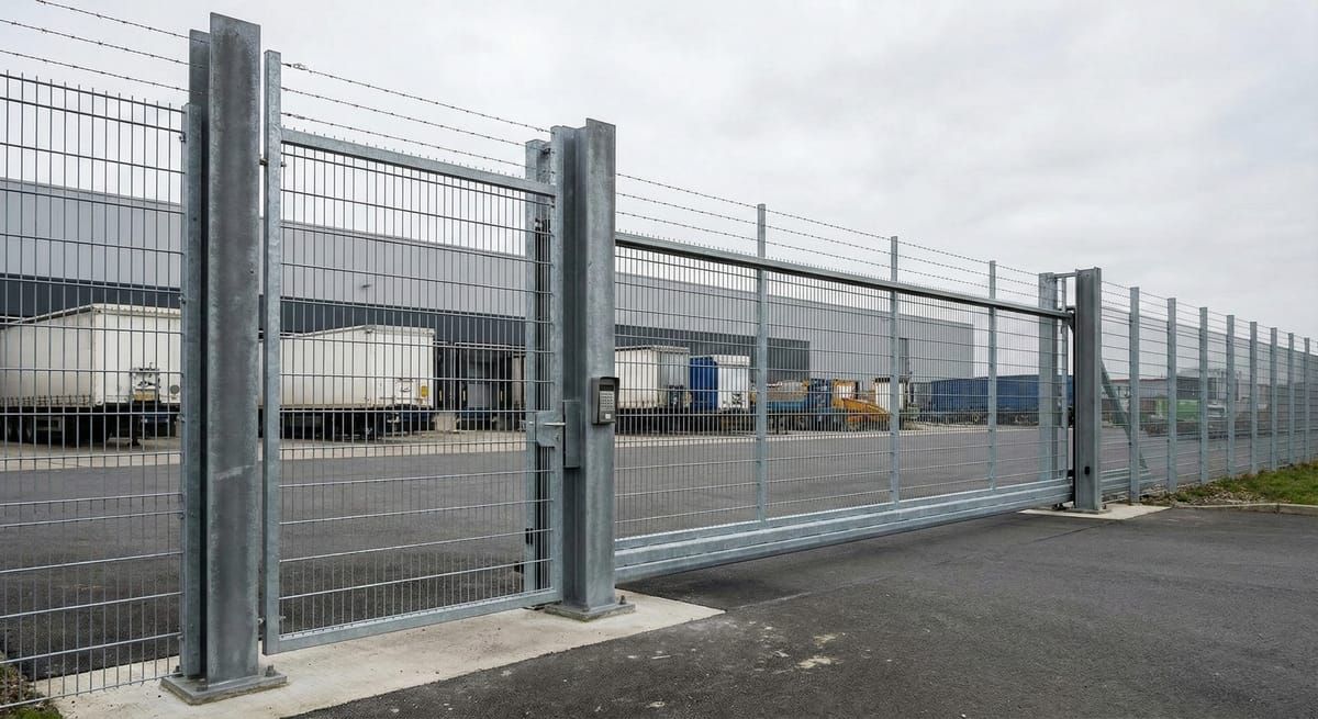 Industrial Steel Fence
