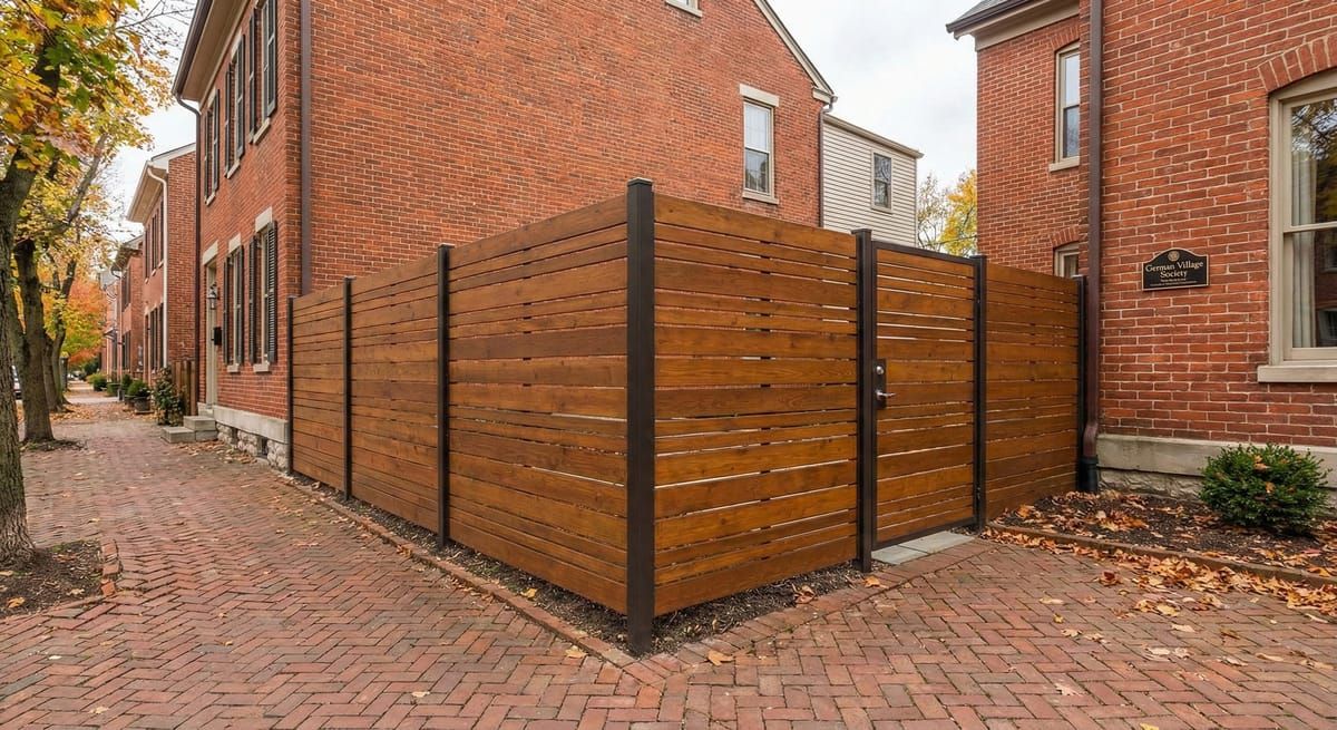 Modern Cedar Privacy Fence