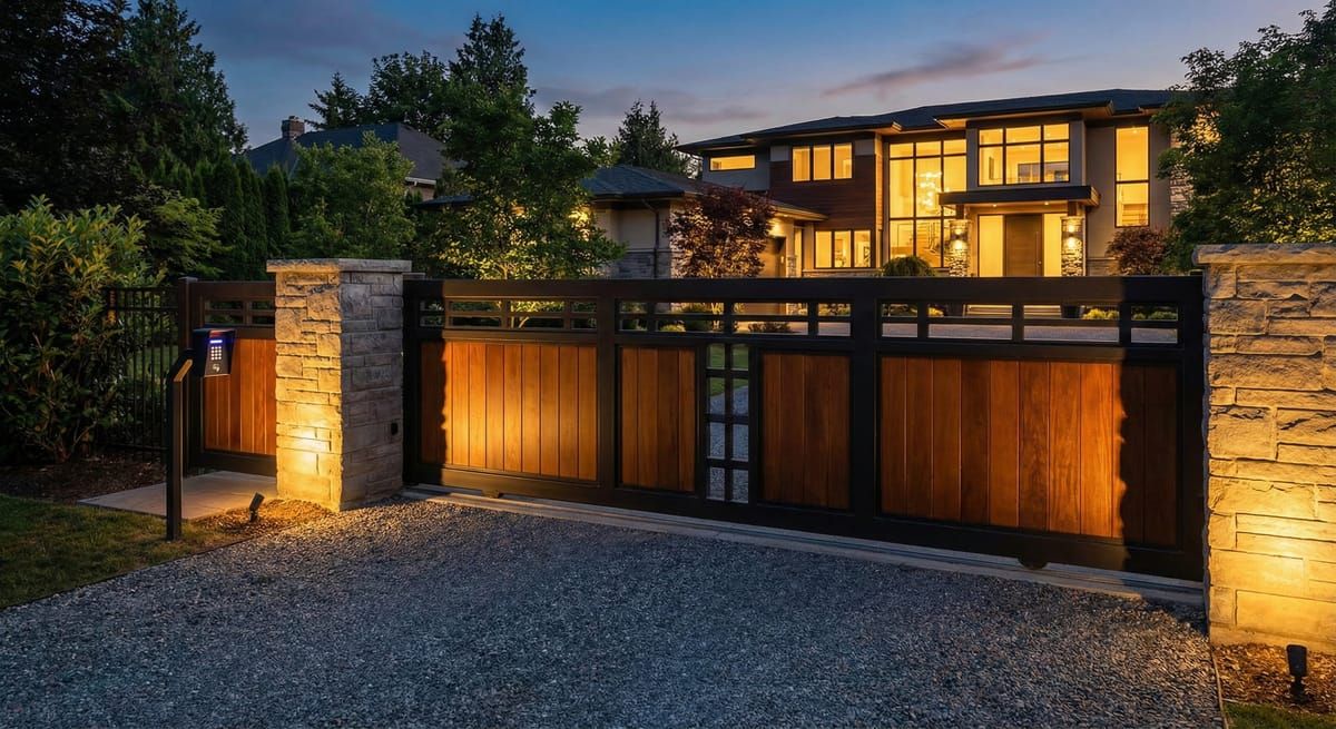 Automatic driveway gate system in Columbus Ohio